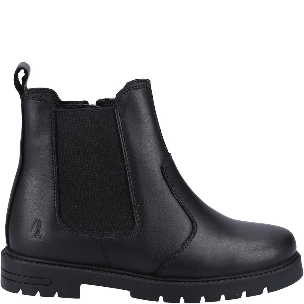 Black Laura Junior School Boots