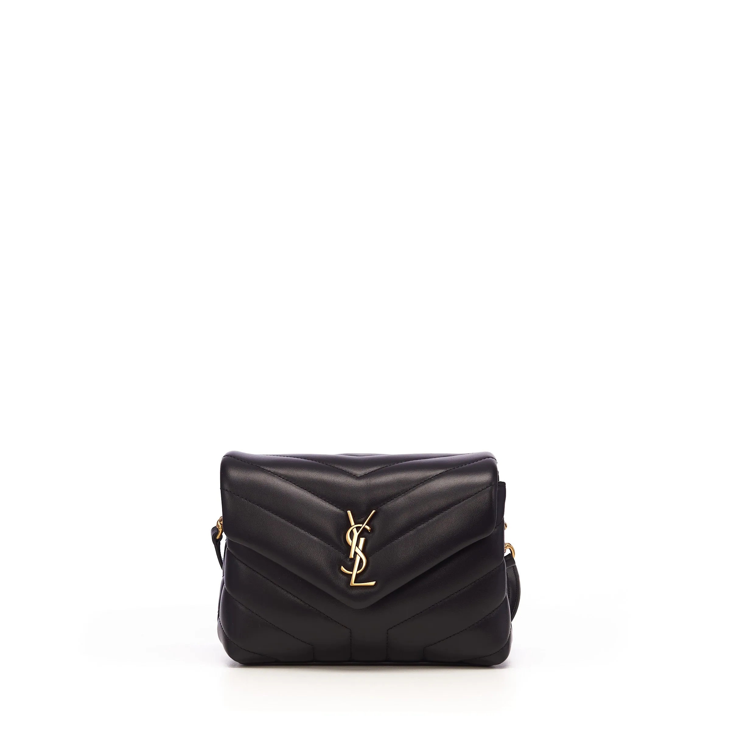 Black Loulou Toy Strap Bag - Mini, Quilted Y Leather, YSL Cassandre