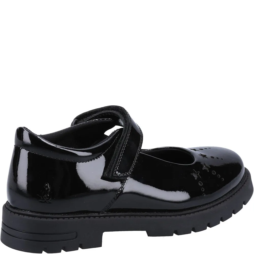 Black Sabrina Patent Senior School Shoes