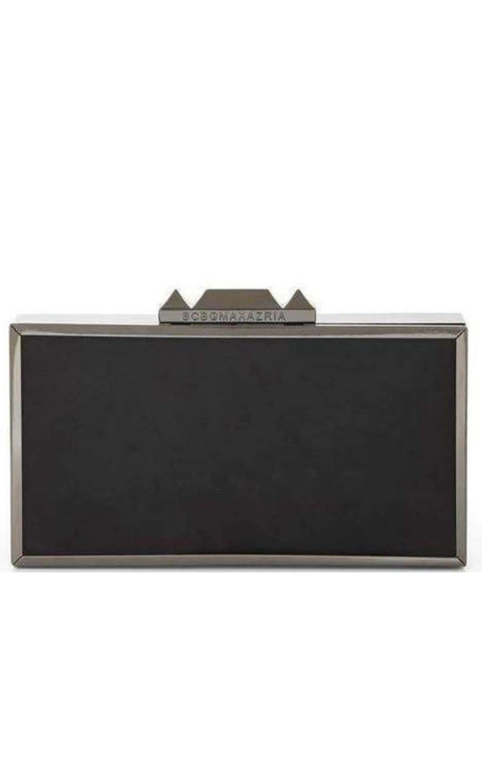 Black Sadie Box Clutch with Side Handle