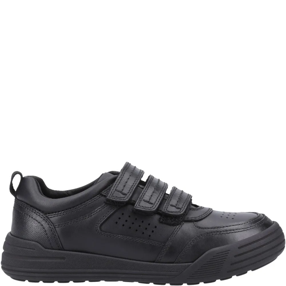 Black Scott Senior School Shoes