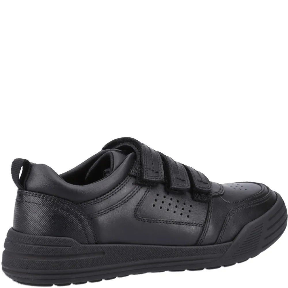 Black Scott Senior School Shoes