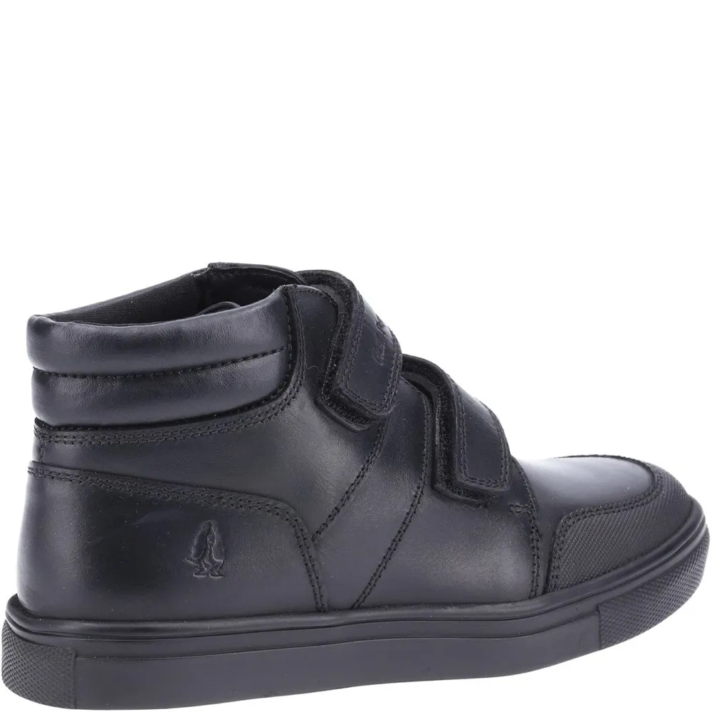 Black Seth Junior School Shoes