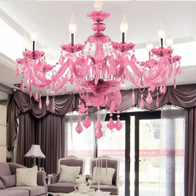 Brigitte Chandelier - Pink