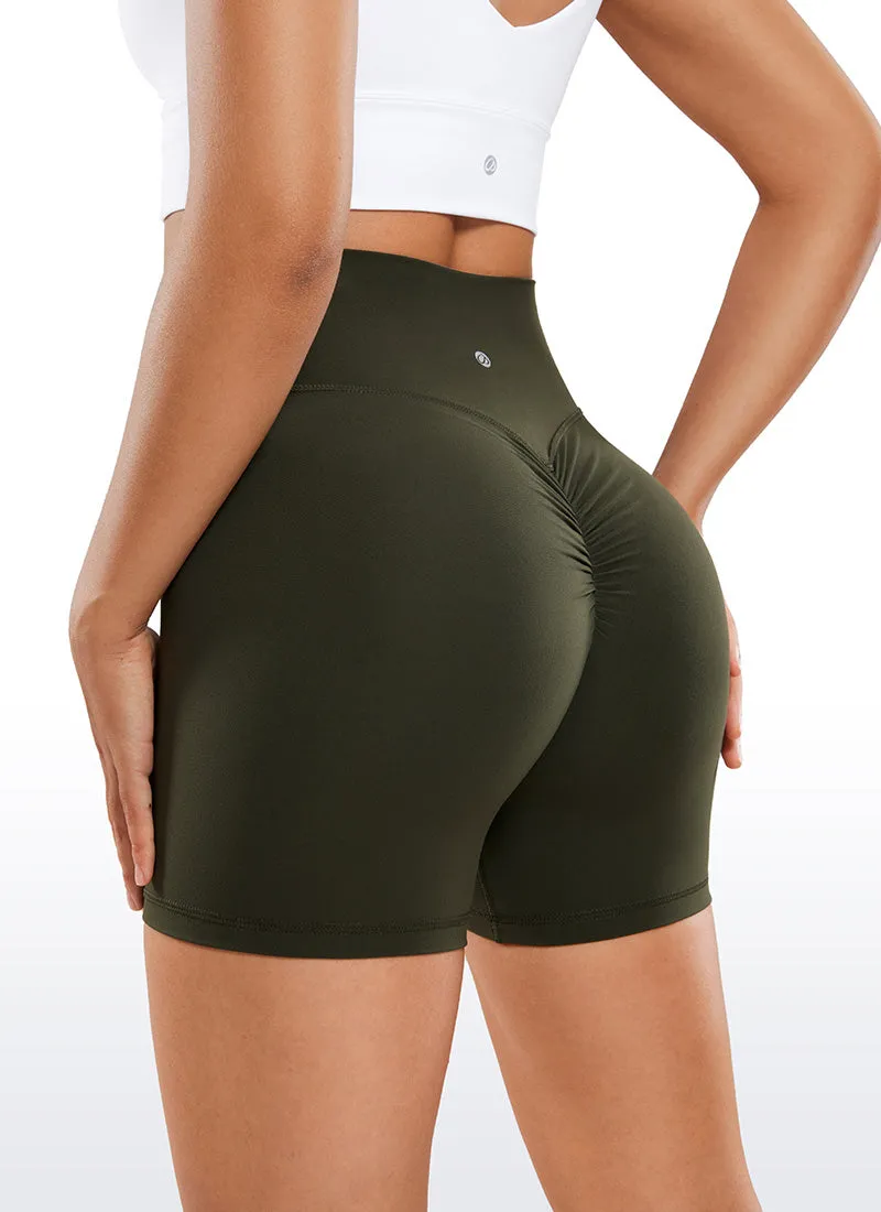 Butterluxe Crossover Butt Shorts 5" - No Front Seam