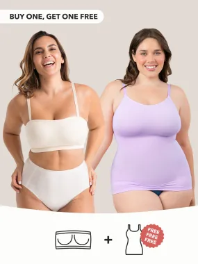 Buy 1, Get 1 FREE: 1 Strapless Bra   1 FREE Shaper Cami