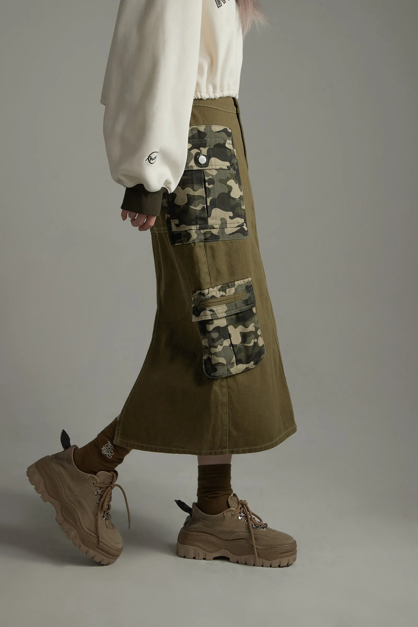 Camouflage Pocket Skirt