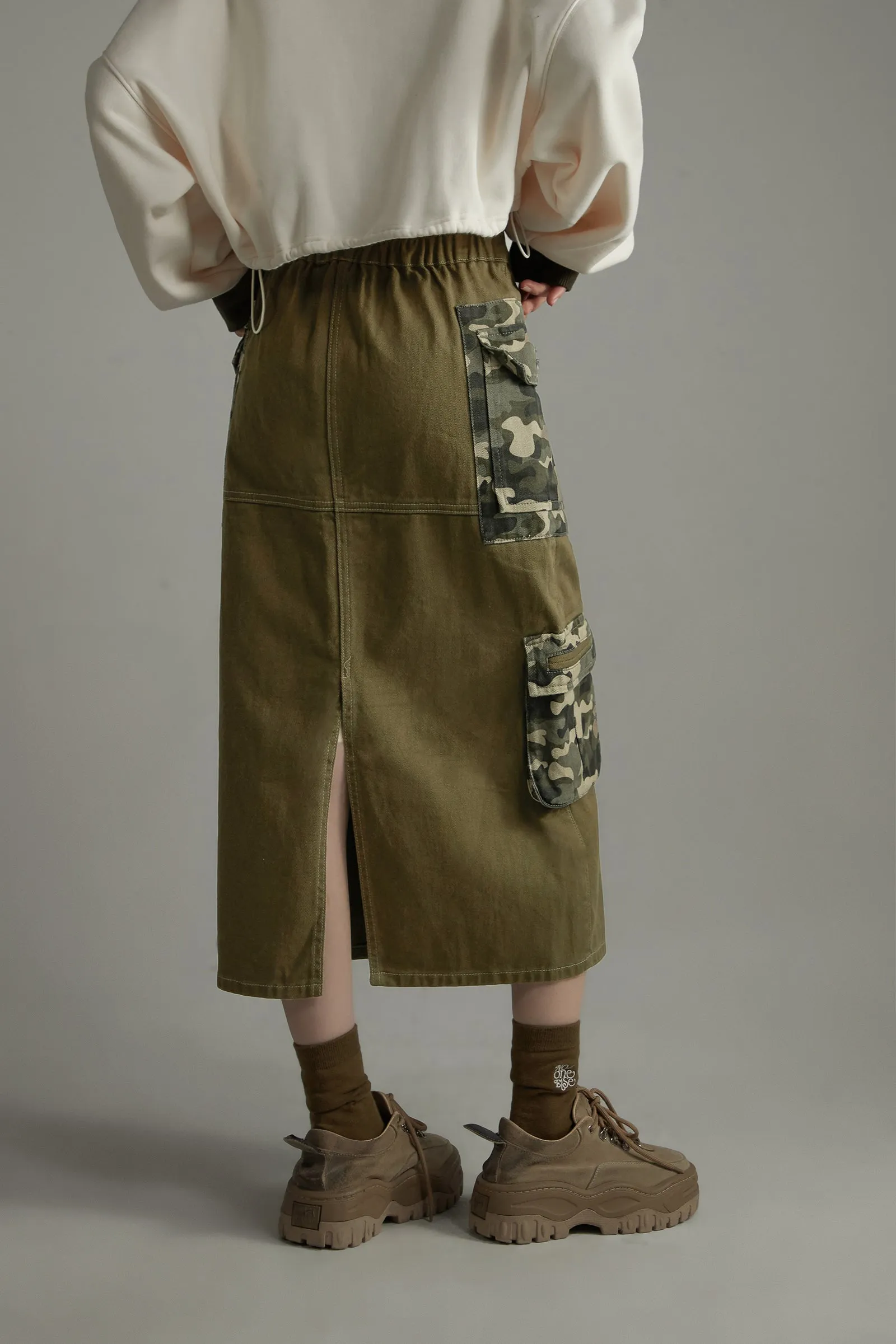 Camouflage Pocket Skirt