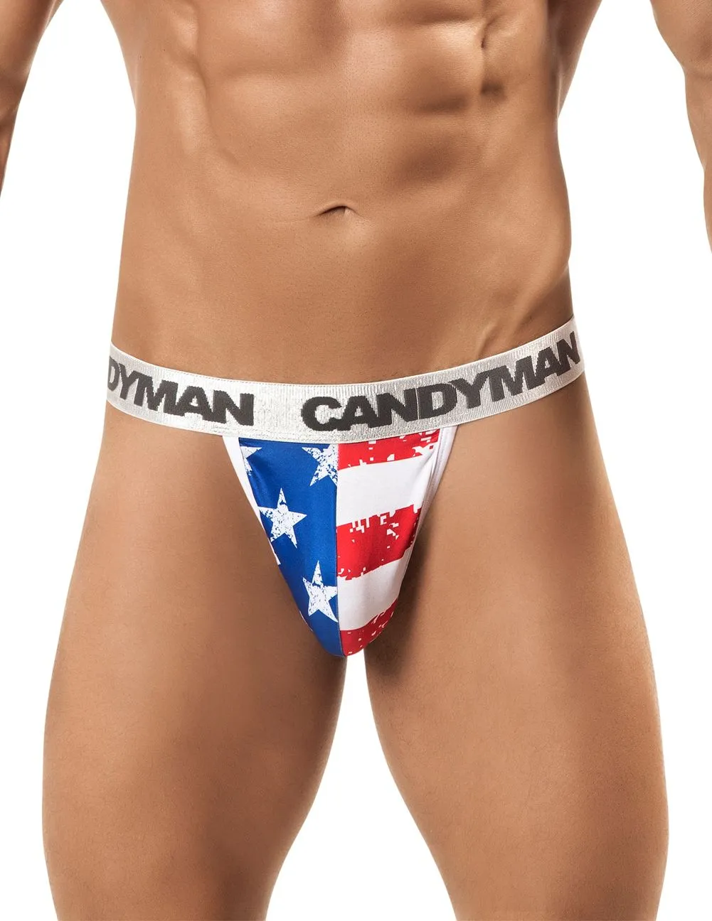 CandyMan 99154 Patriotic Thong Multi-colored