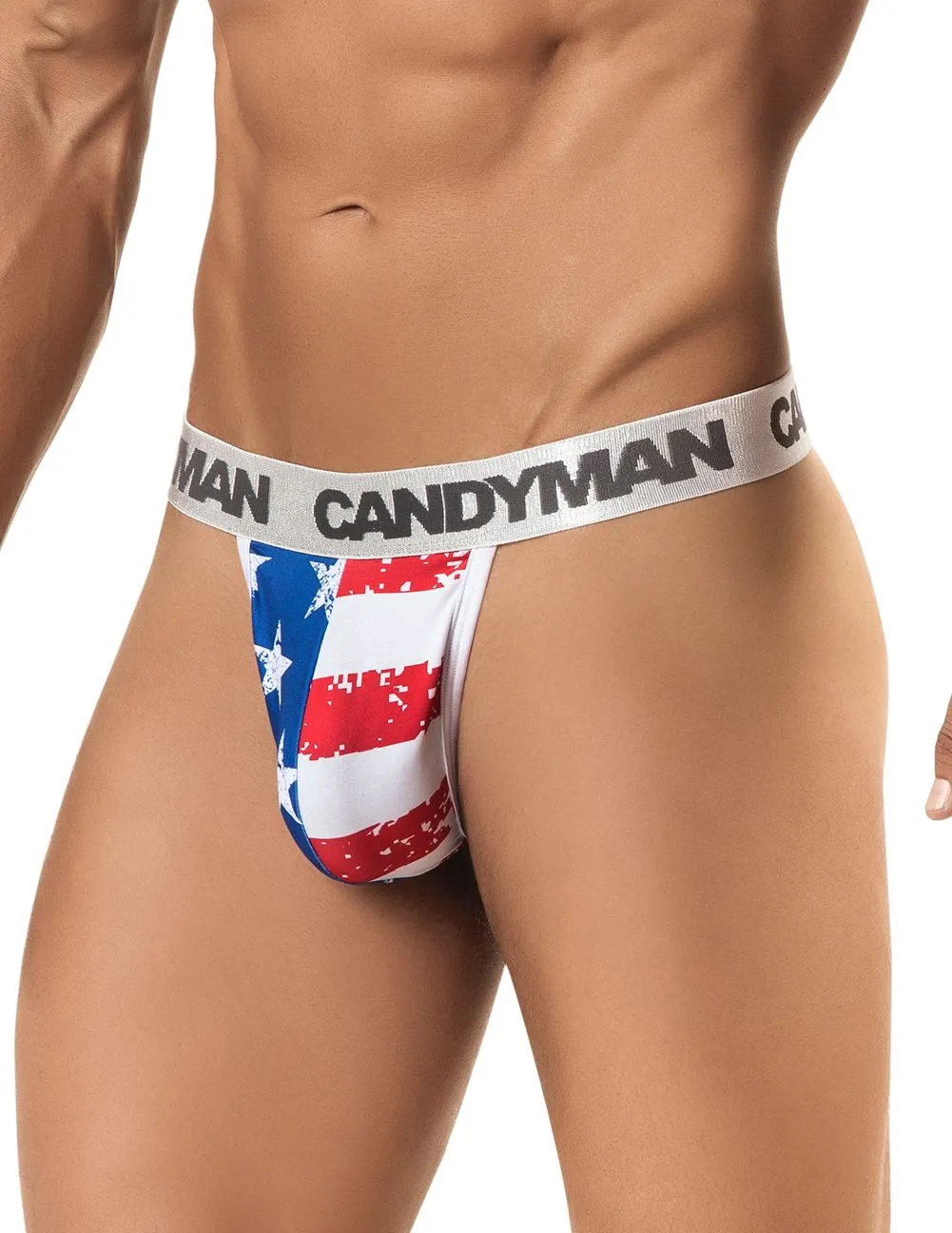 CandyMan 99154 Patriotic Thong Multi-colored