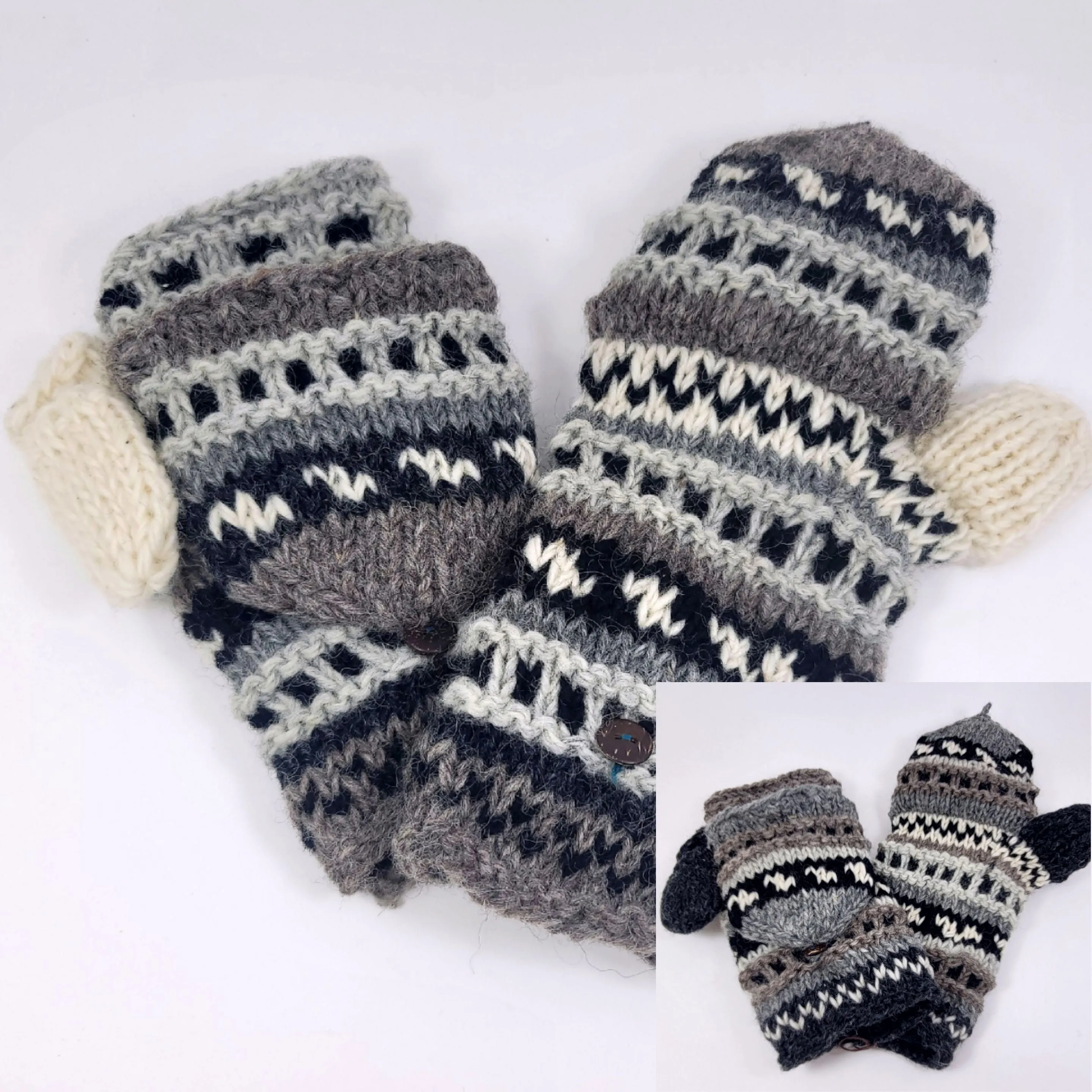 Capped Fingerless Gloves