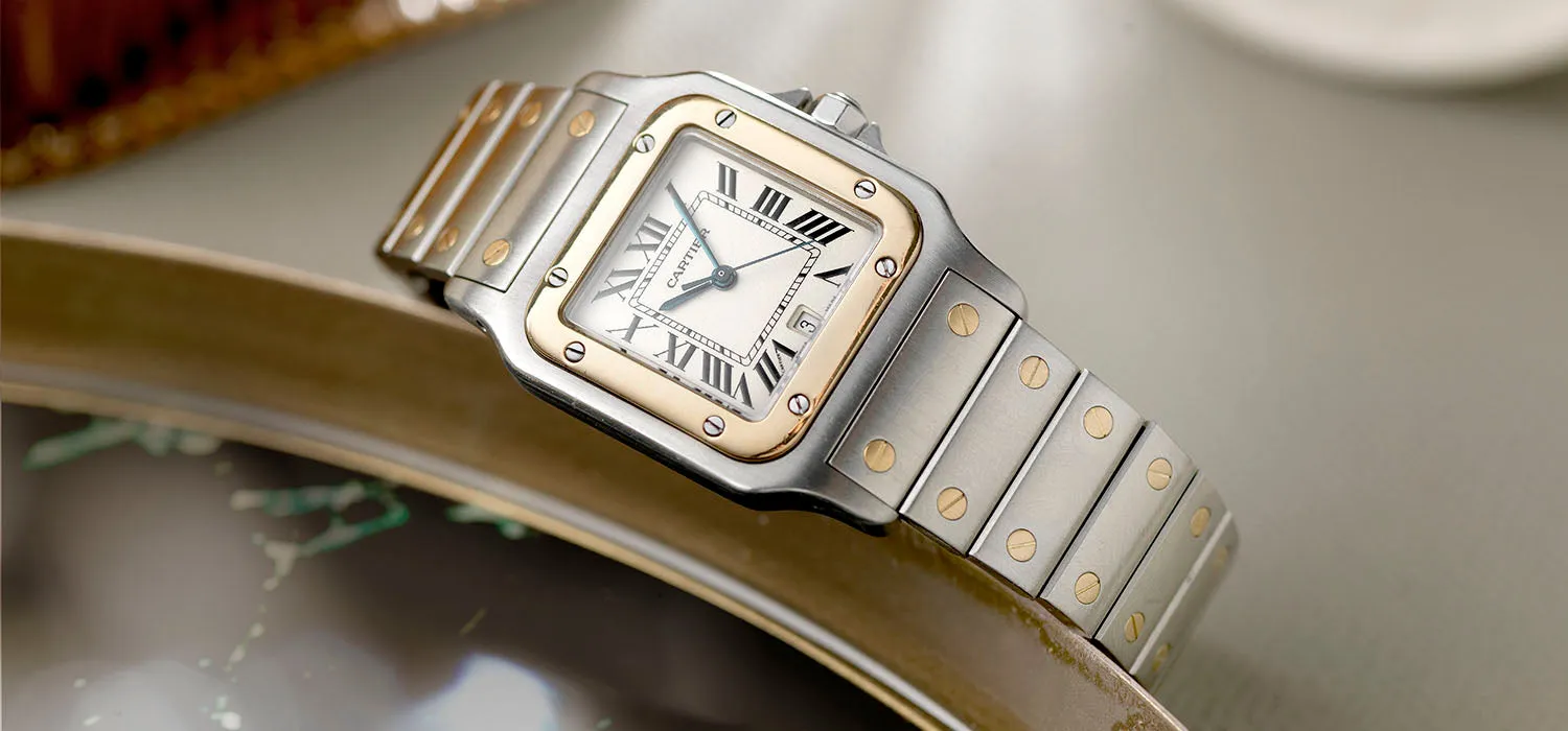 Cartier Santos Galbee Steel and Gold Reference 187901