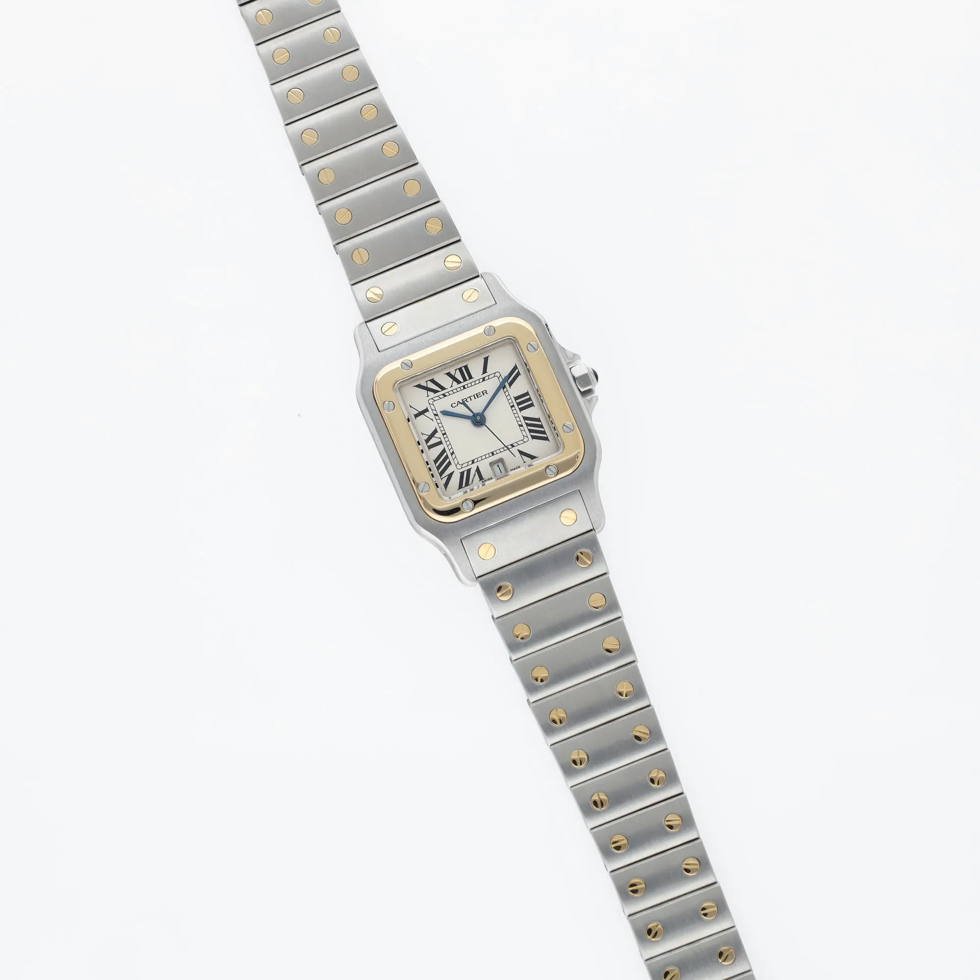 Cartier Santos Galbée 187901 steel and gold