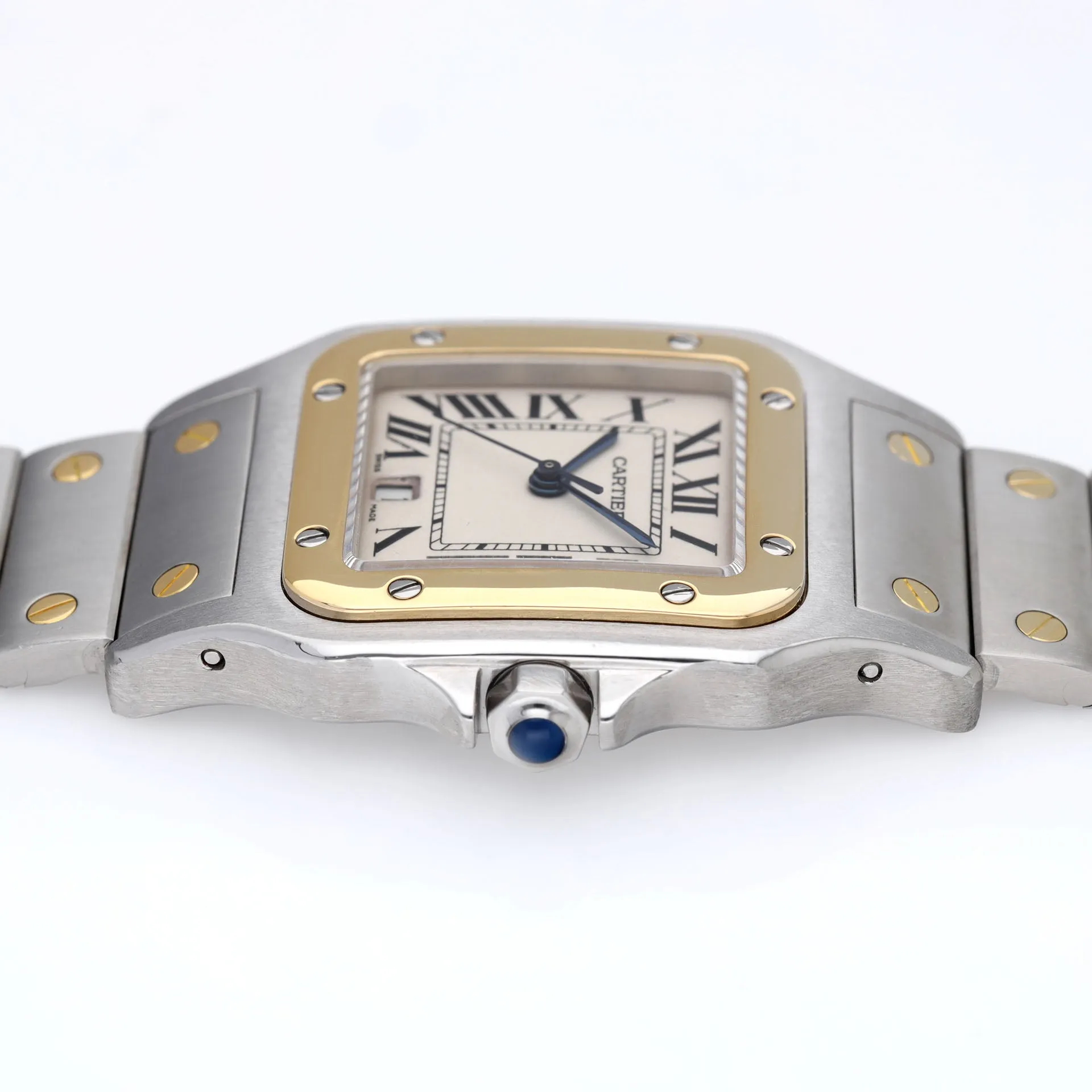 Cartier Santos Galbée 187901 steel and gold