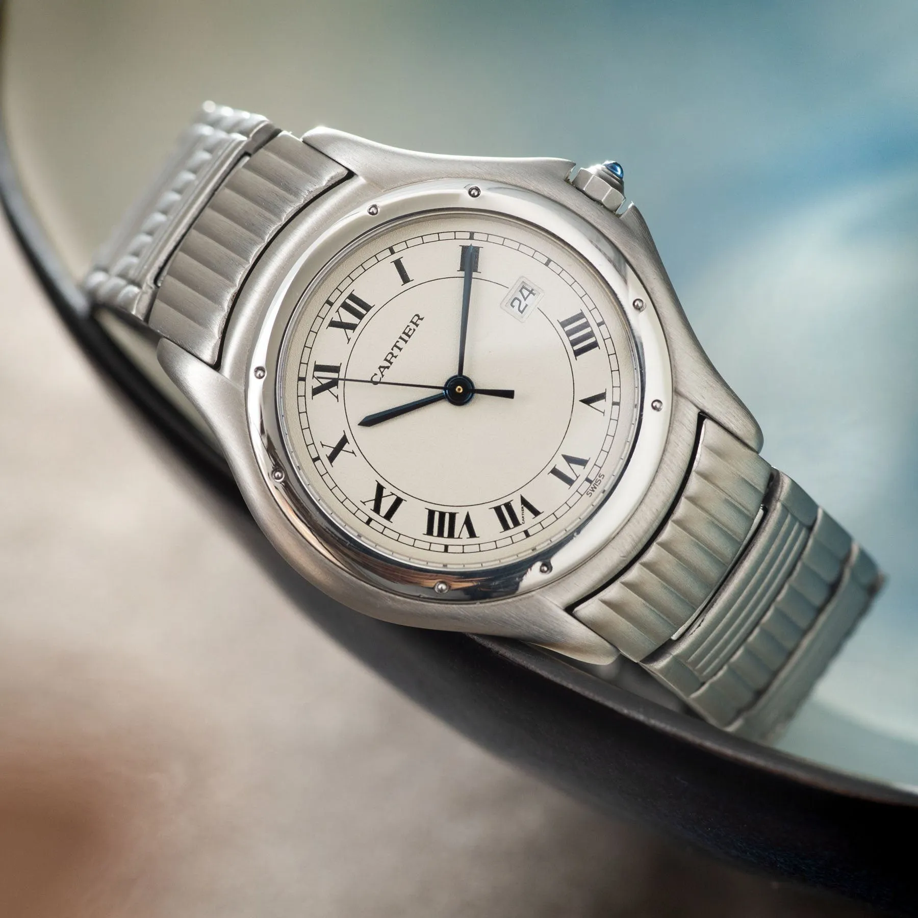 Cartier Santos Ronde in Steel Ref 987904