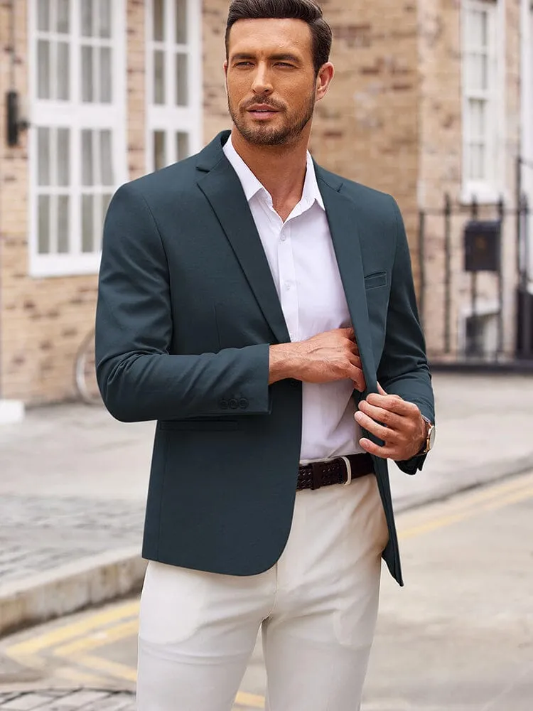 Casual One Button Suit Jacket (US Only)