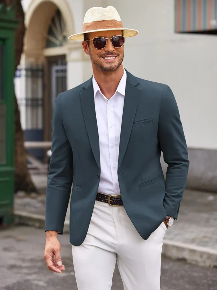 Casual One Button Suit Jacket (US Only)