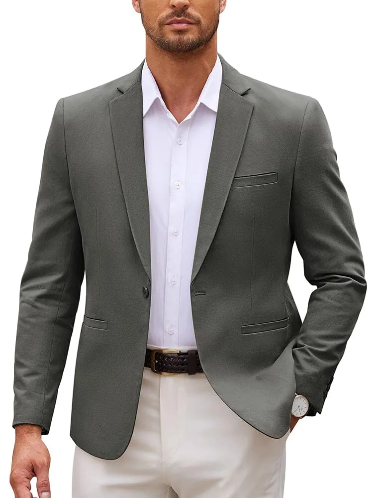 Casual One Button Suit Jacket (US Only)