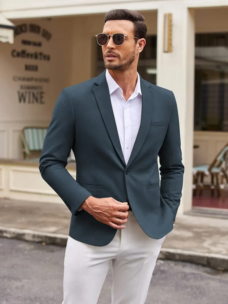 Casual One Button Suit Jacket (US Only)