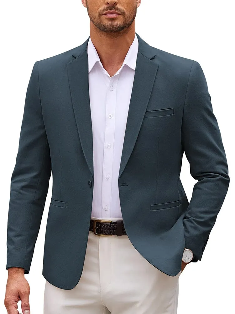 Casual One Button Suit Jacket (US Only)