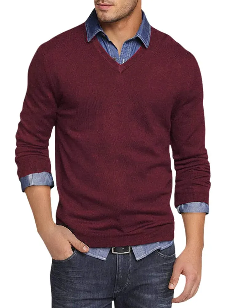 Casual Ribbed Knitted Pullover Sweater (US Only)