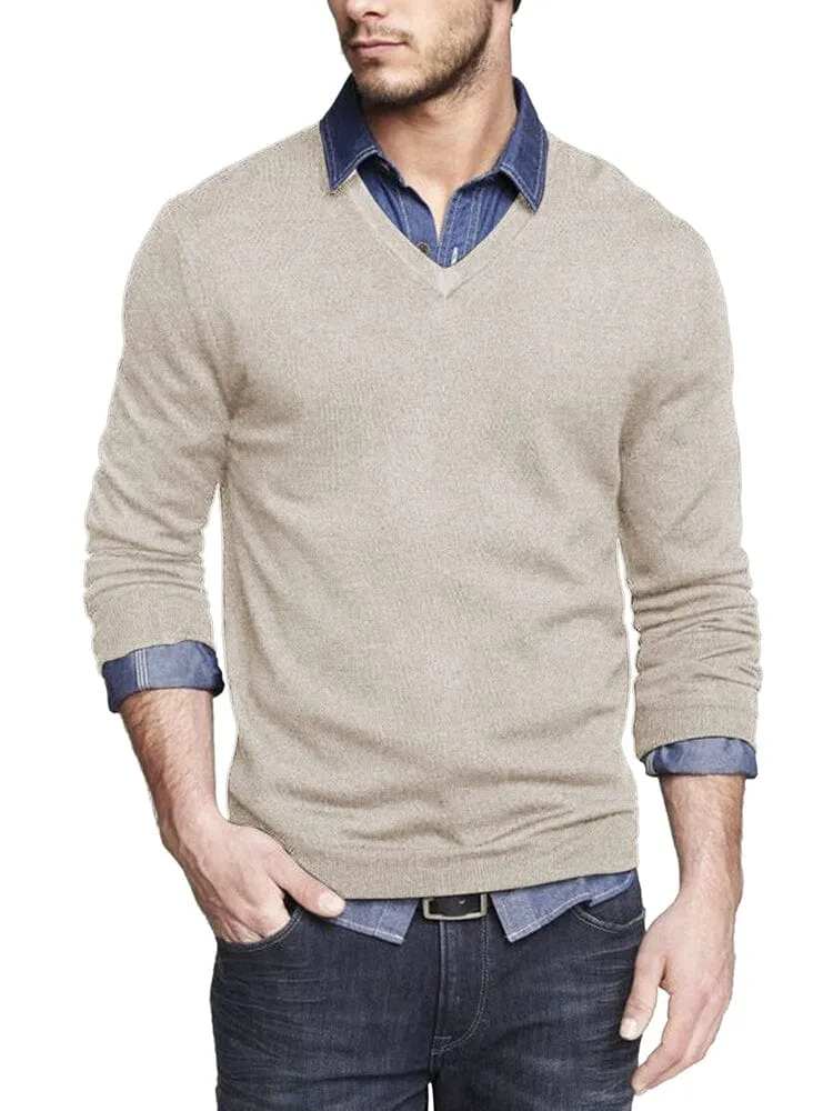 Casual Ribbed Knitted Pullover Sweater (US Only)