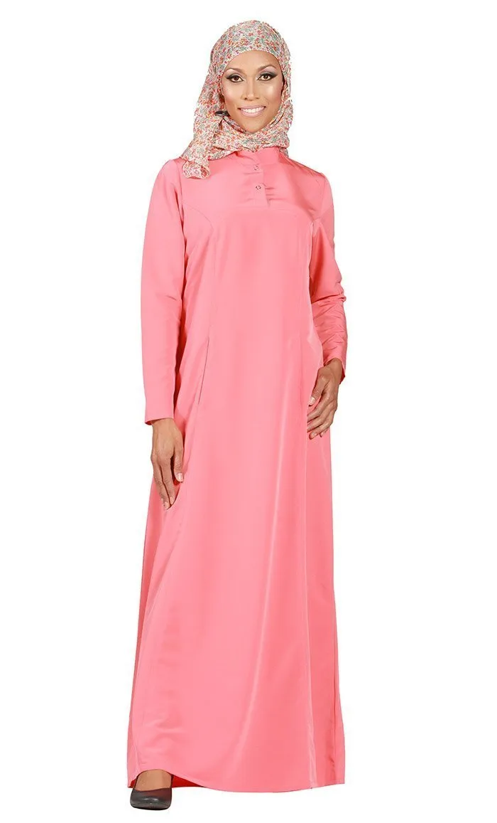 Casual Wear Twined Buttons Amatullah Abaya Dress - Final Sale