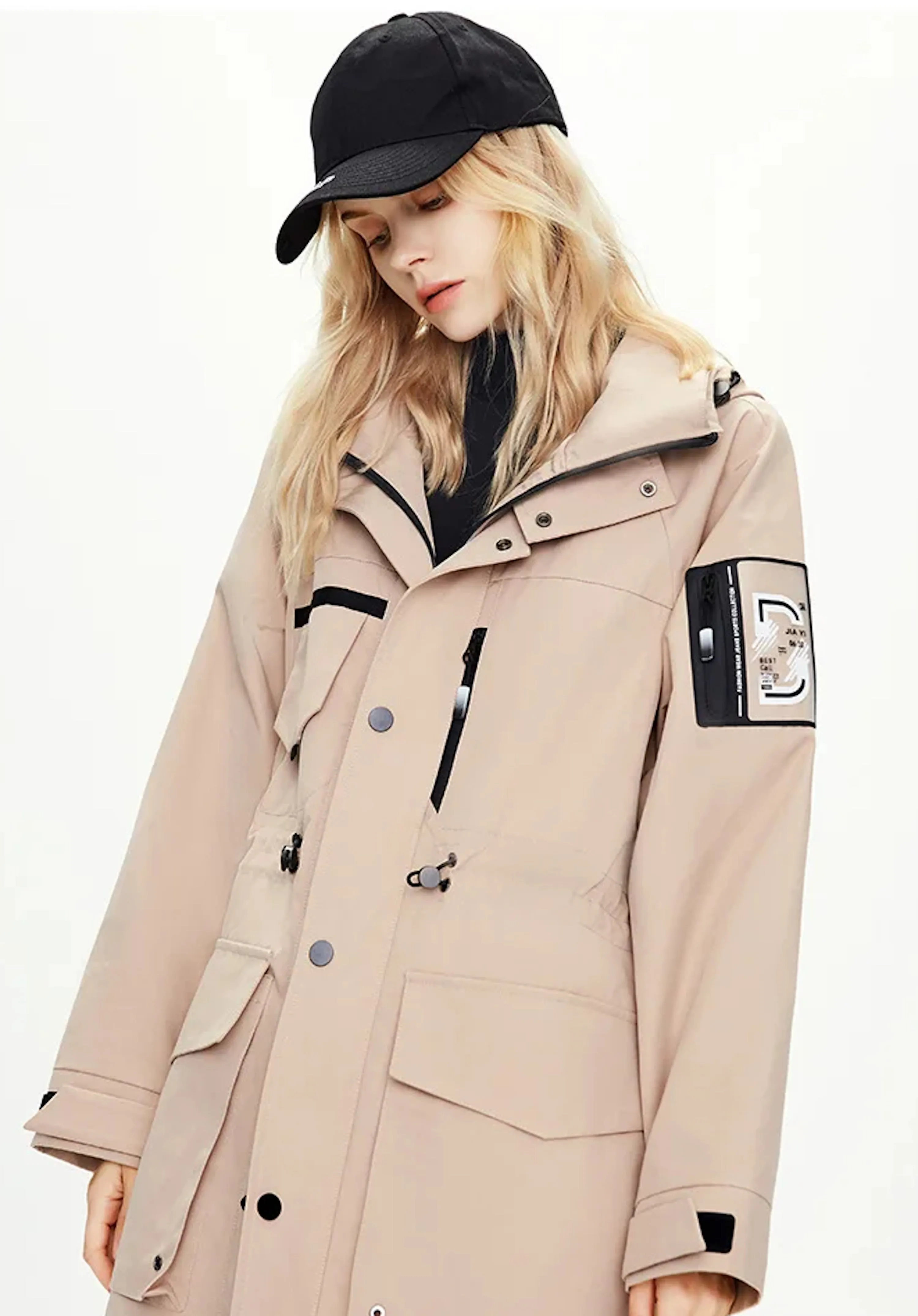 Casual Windbreaker Mid-length Trench Jacket