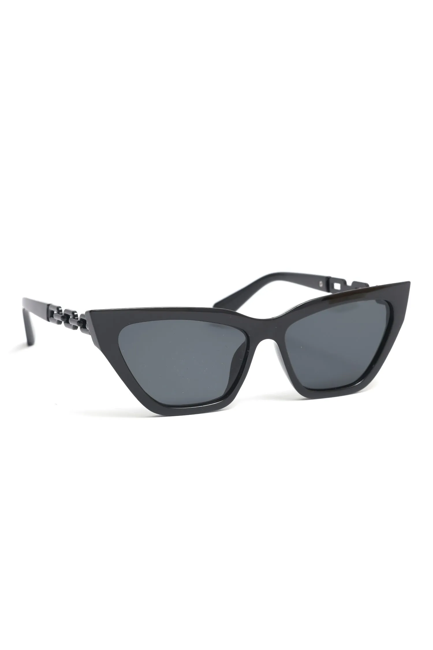 CAT EYE SUNGLASSES -BLACK