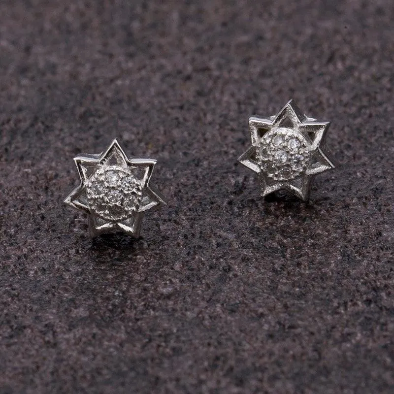 Celestial Star Stud Earrings- 925 Silver