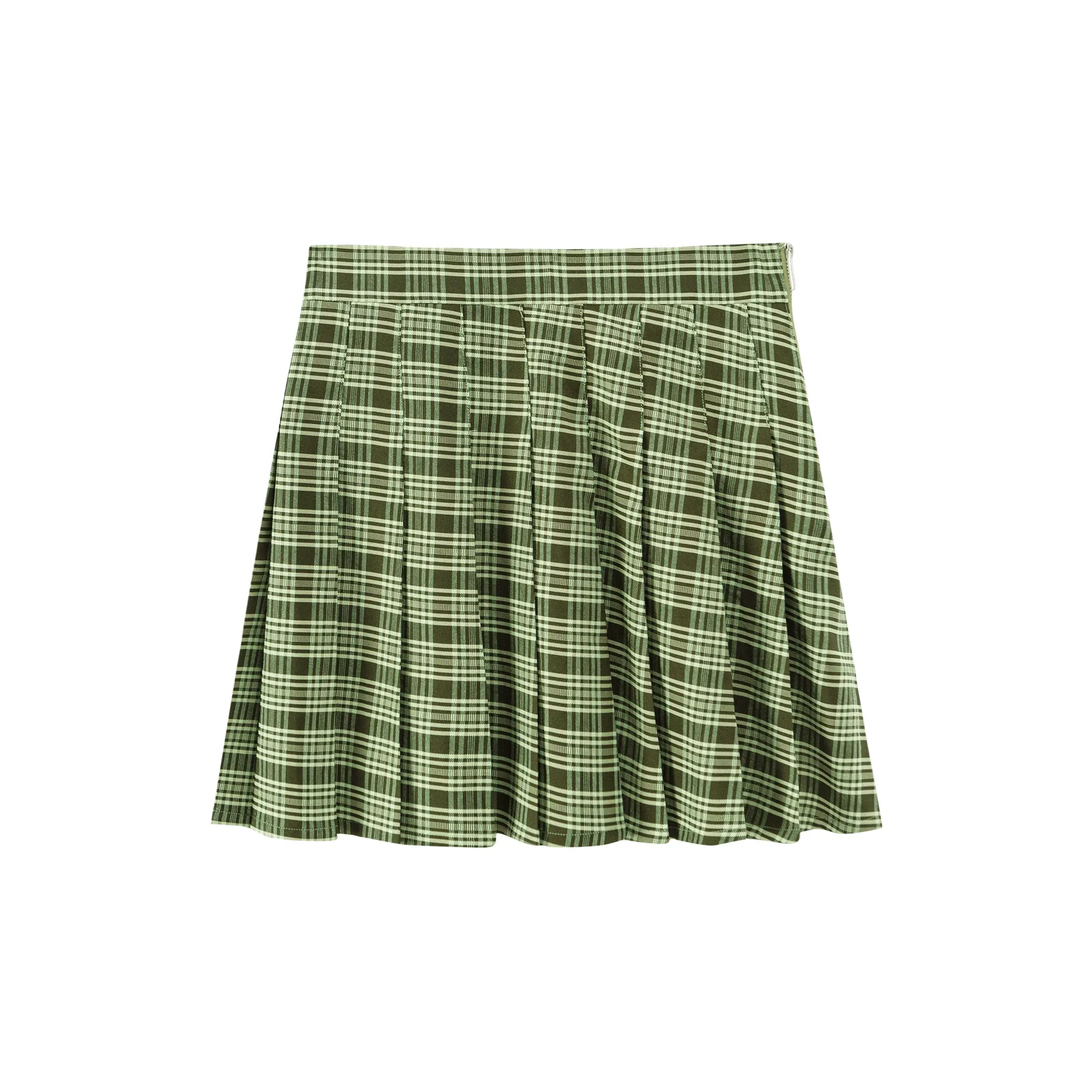 Check Tennis Pleat Mini Skirt