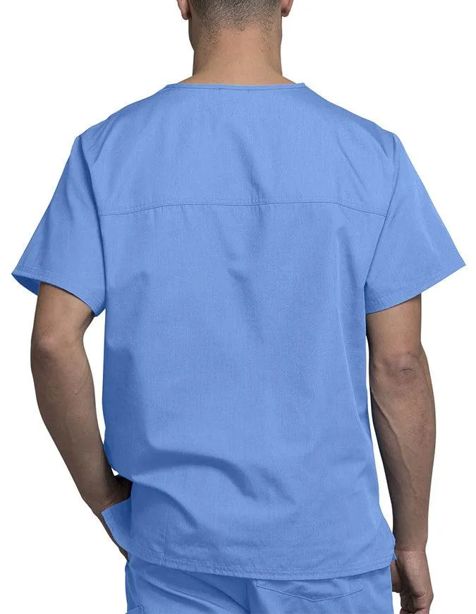 Cherokee Workwear Men's Chest Pocket V-Neck Scrub Top