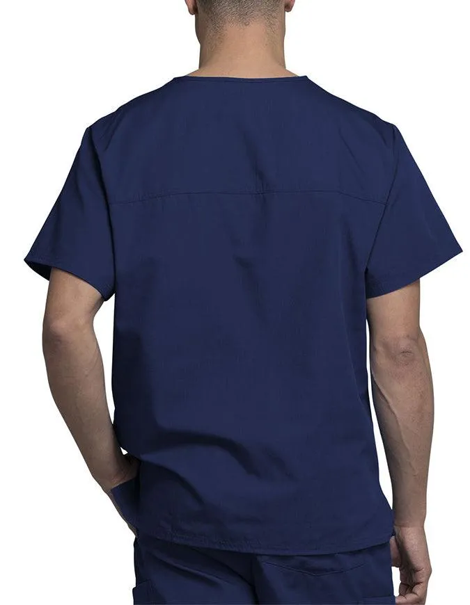 Cherokee Workwear Men's Chest Pocket V-Neck Scrub Top