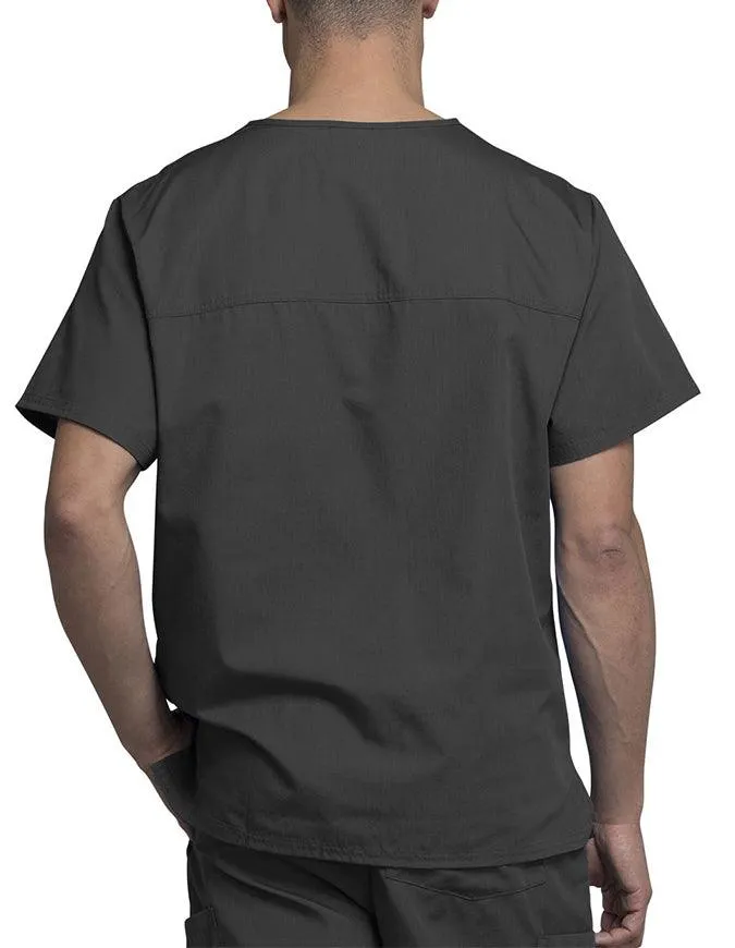 Cherokee Workwear Men's Chest Pocket V-Neck Scrub Top