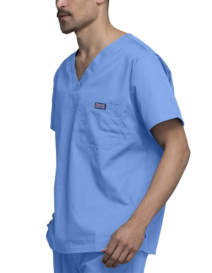 Cherokee Workwear Men's Chest Pocket V-Neck Scrub Top