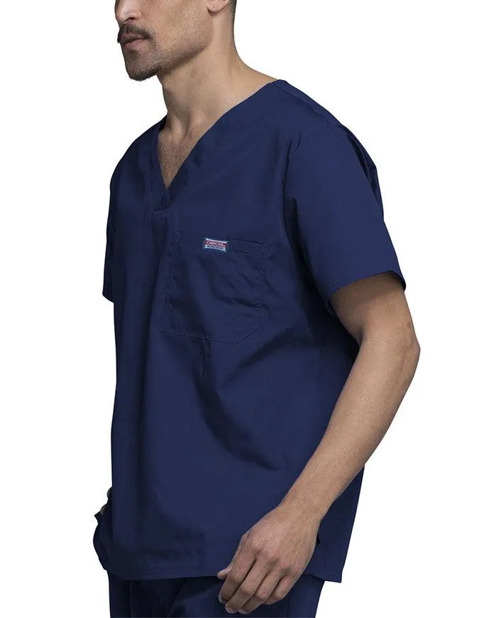 Cherokee Workwear Men's Chest Pocket V-Neck Scrub Top