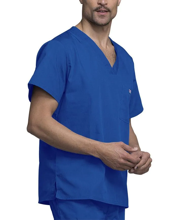 Cherokee Workwear Men's Chest Pocket V-Neck Scrub Top