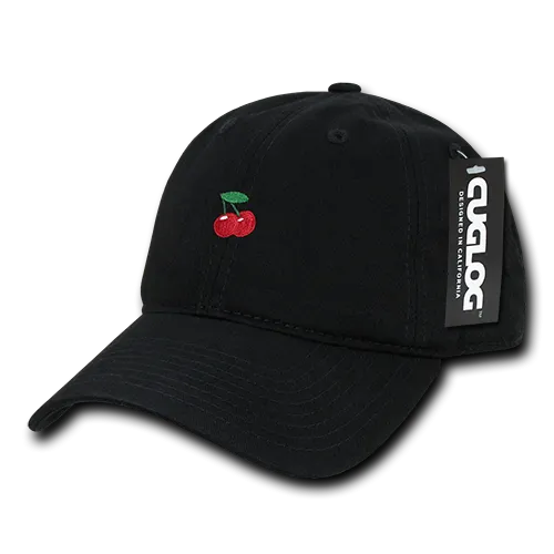 Cherry Cherries Baseball Cap Dad Hat, Black