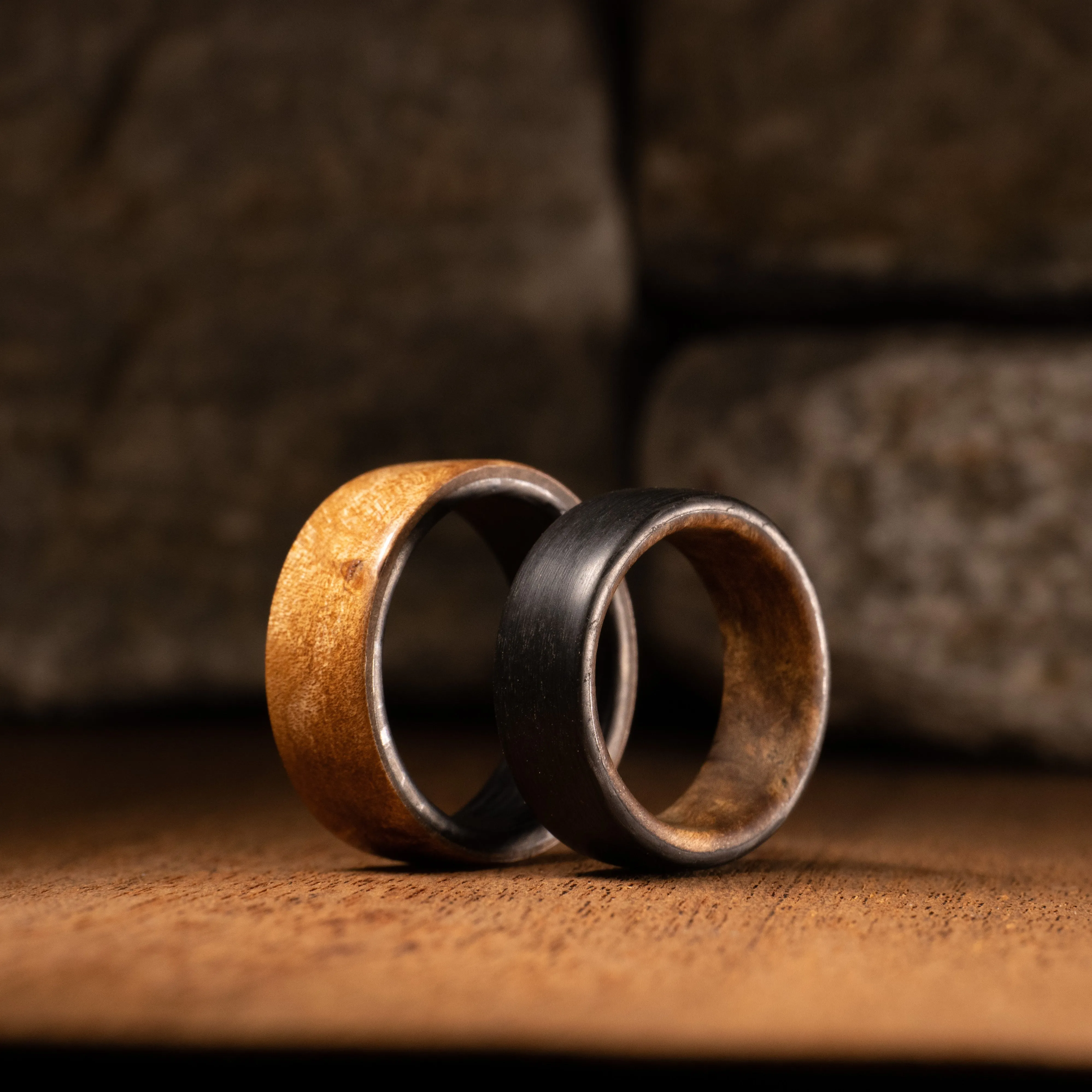 Cherry Wood Carbon Fiber Ring