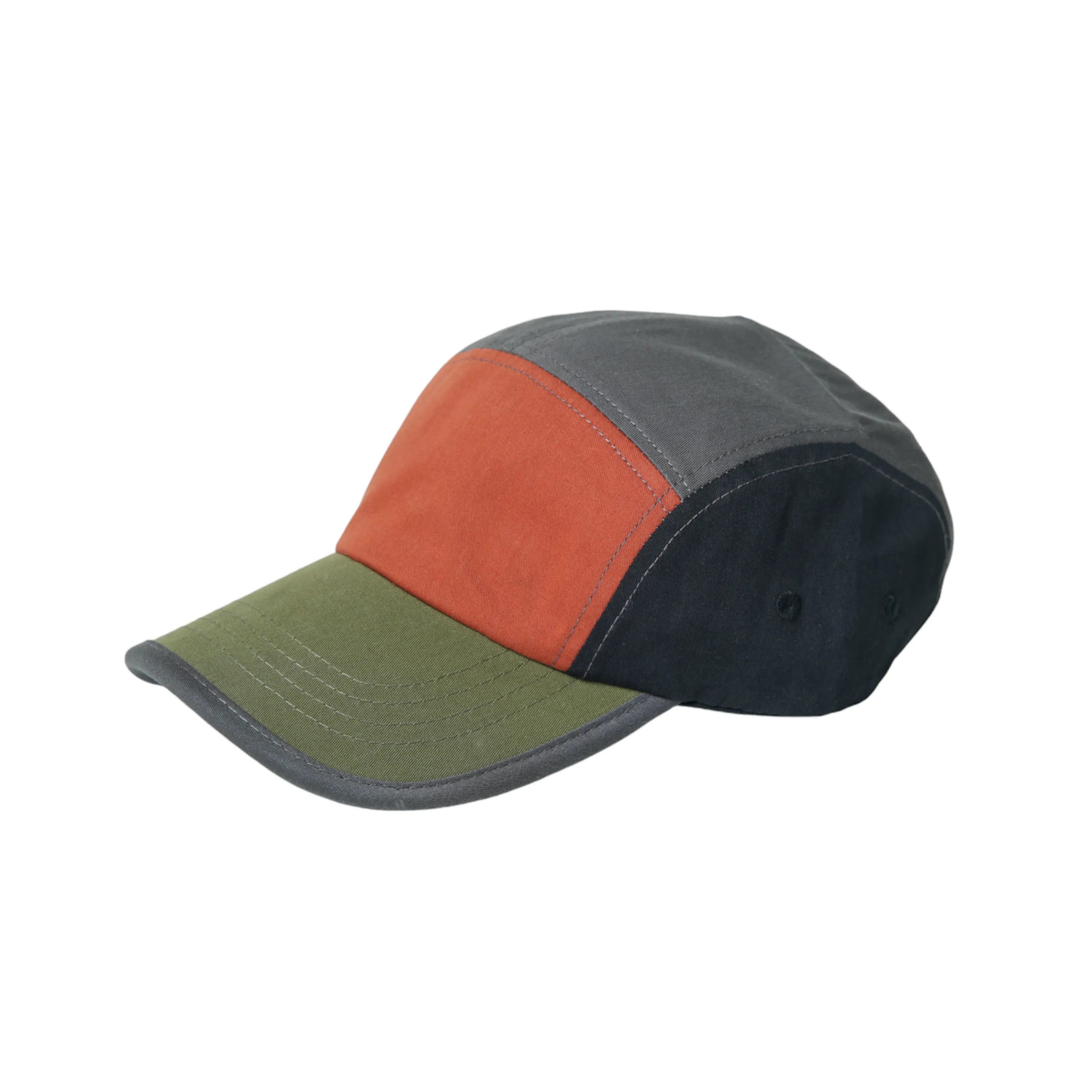 Chokore Colorblock Retro Sports Cap( Green, Black, & Orange)