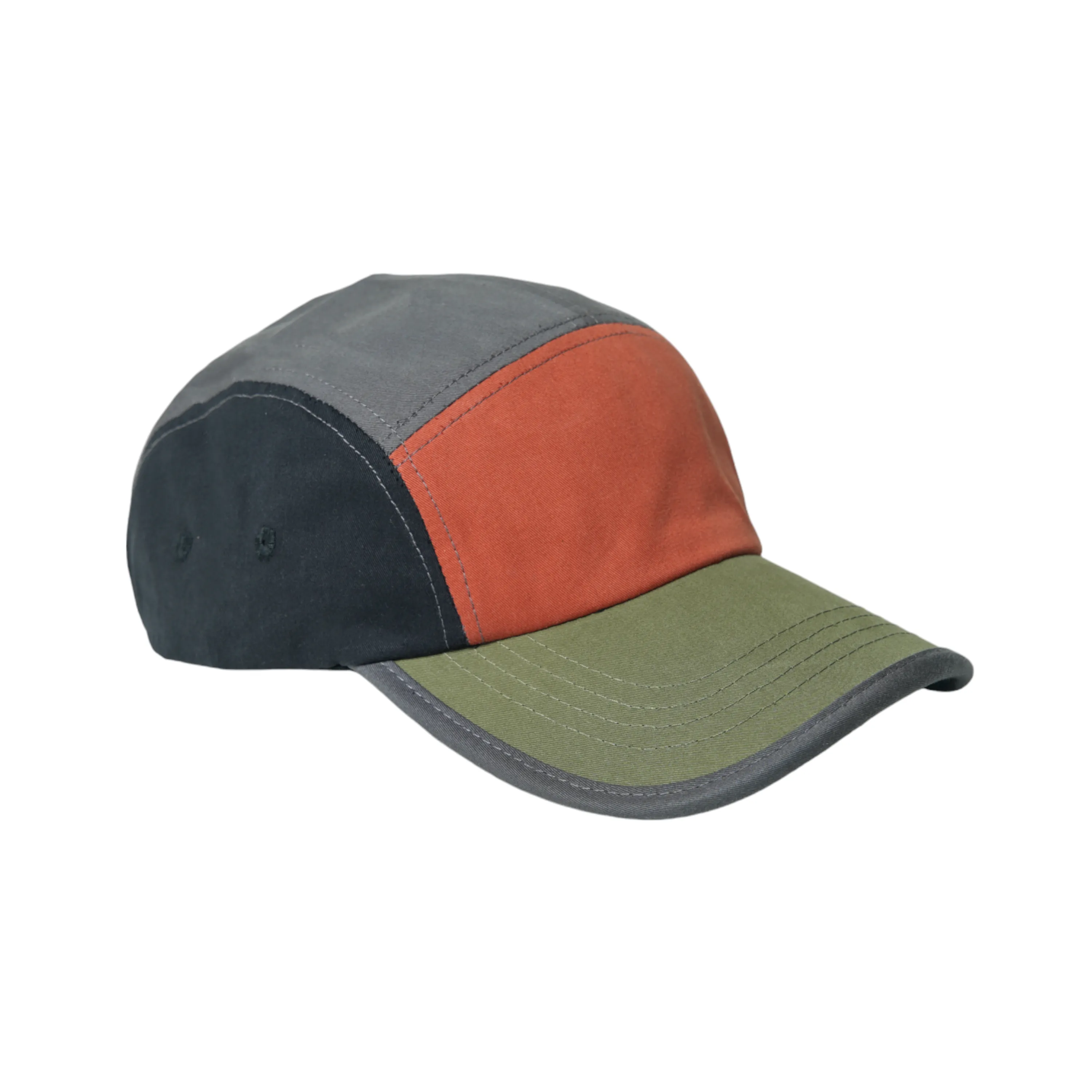 Chokore Colorblock Retro Sports Cap( Green, Black, & Orange)