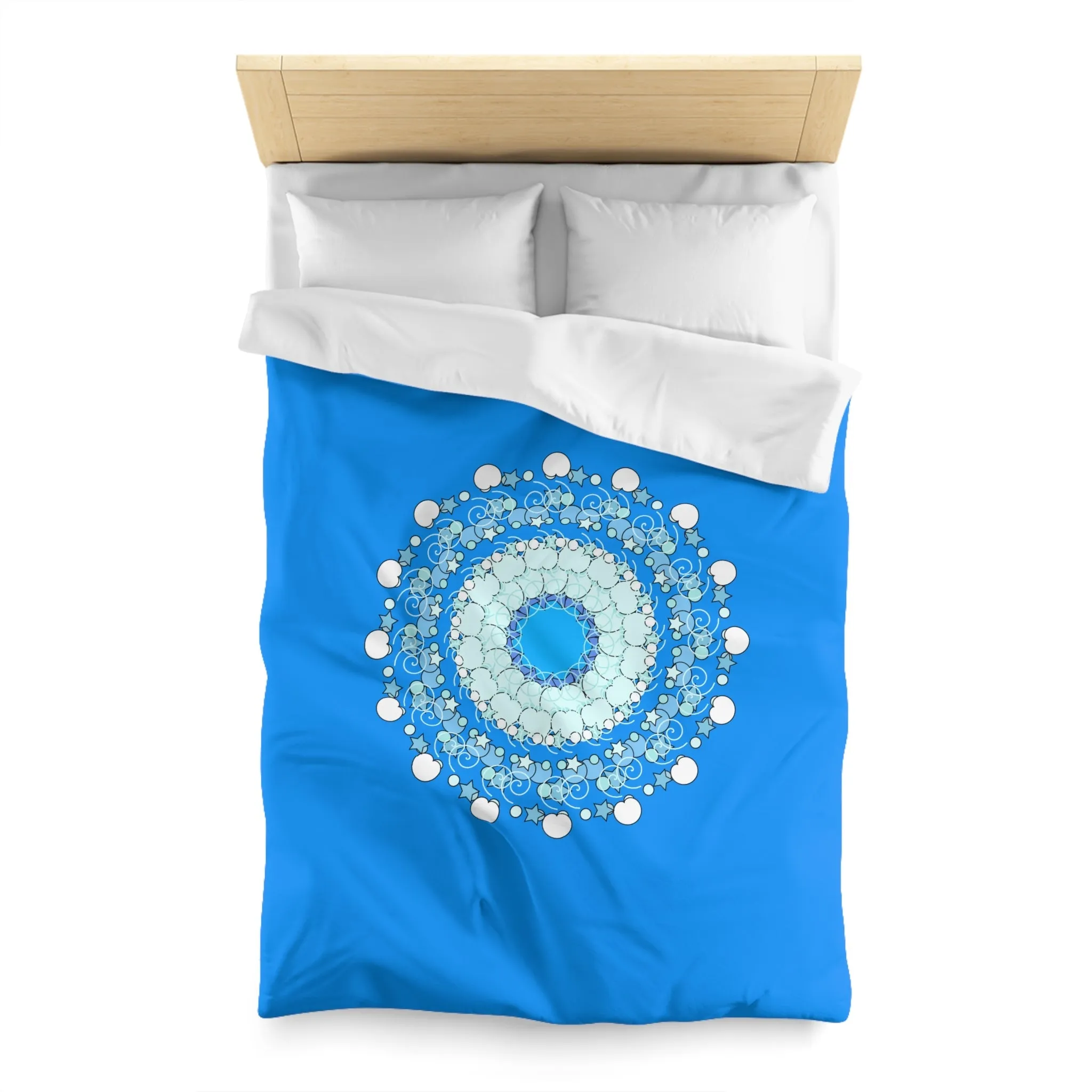 Christmas Snowflakes Kids' Duvet Cover - Handmade Mandala Design