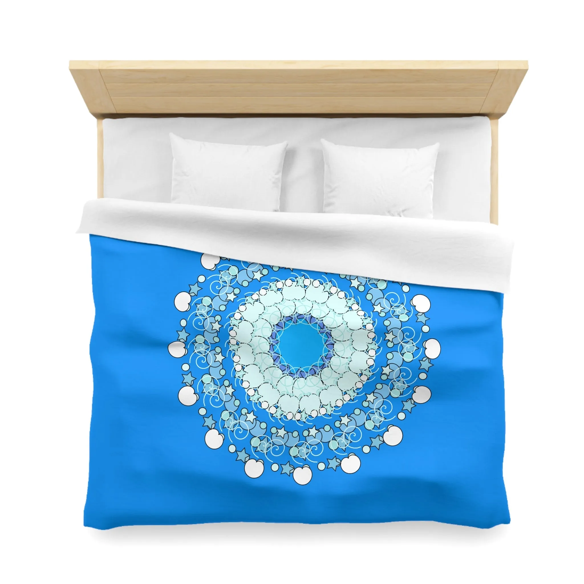 Christmas Snowflakes Kids' Duvet Cover - Handmade Mandala Design