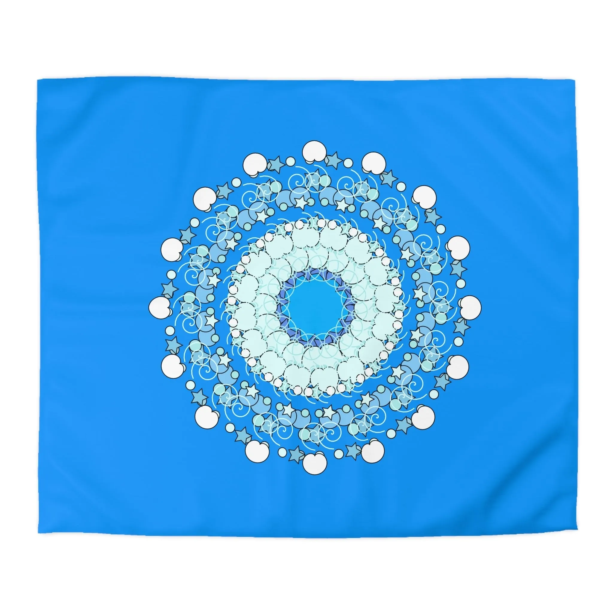 Christmas Snowflakes Kids' Duvet Cover - Handmade Mandala Design