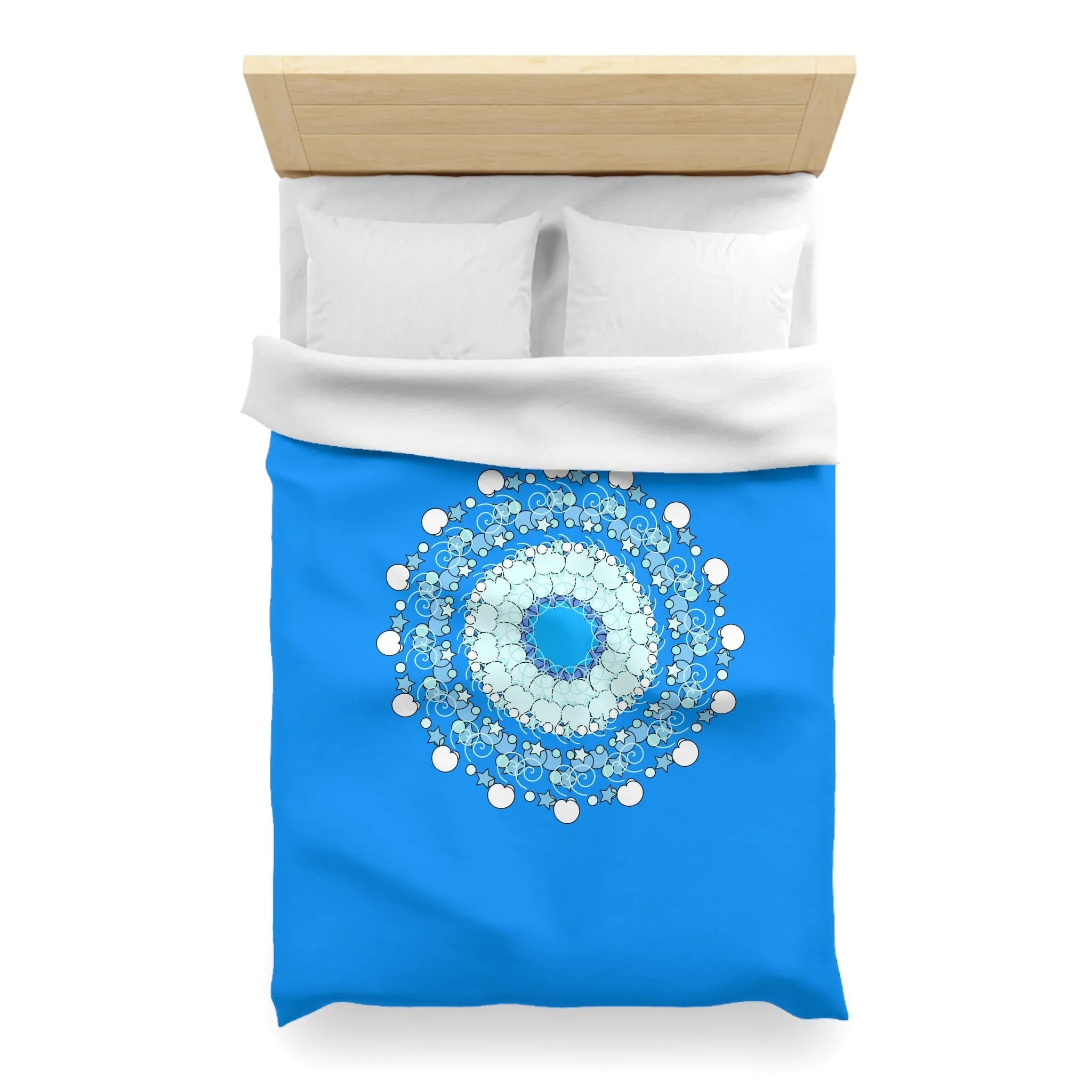 Christmas Snowflakes Kids' Duvet Cover - Handmade Mandala Design