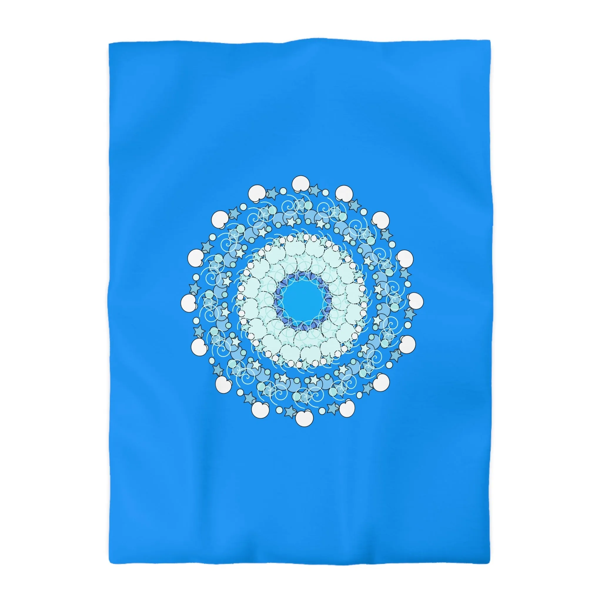 Christmas Snowflakes Kids' Duvet Cover - Handmade Mandala Design