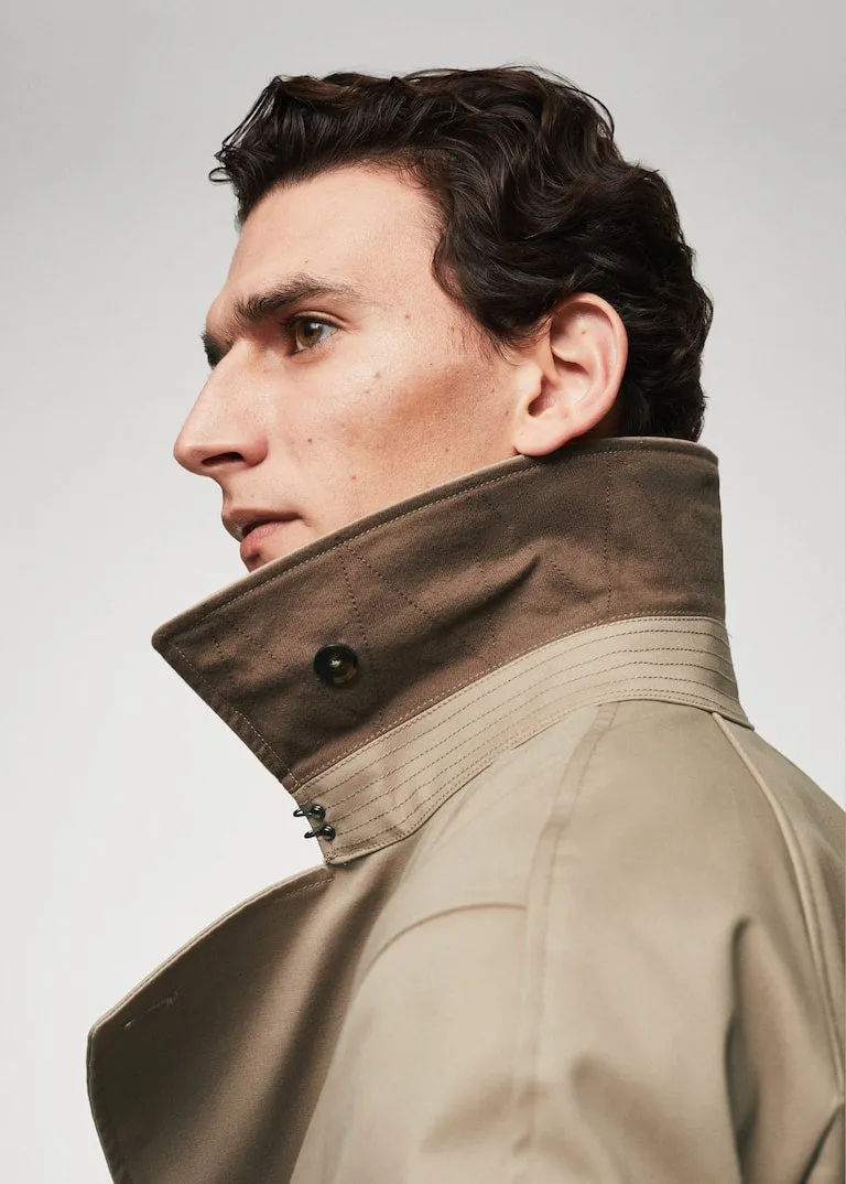 Classic water-repellent trench coat