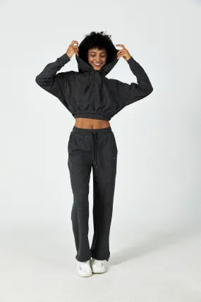 CloudFleece™ Cropped Hoodie & Wide Leg Sweatpant Set