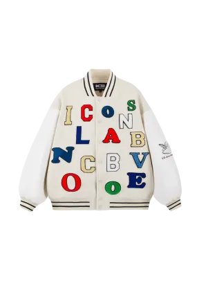 Colorful Letters Baseball Jersey