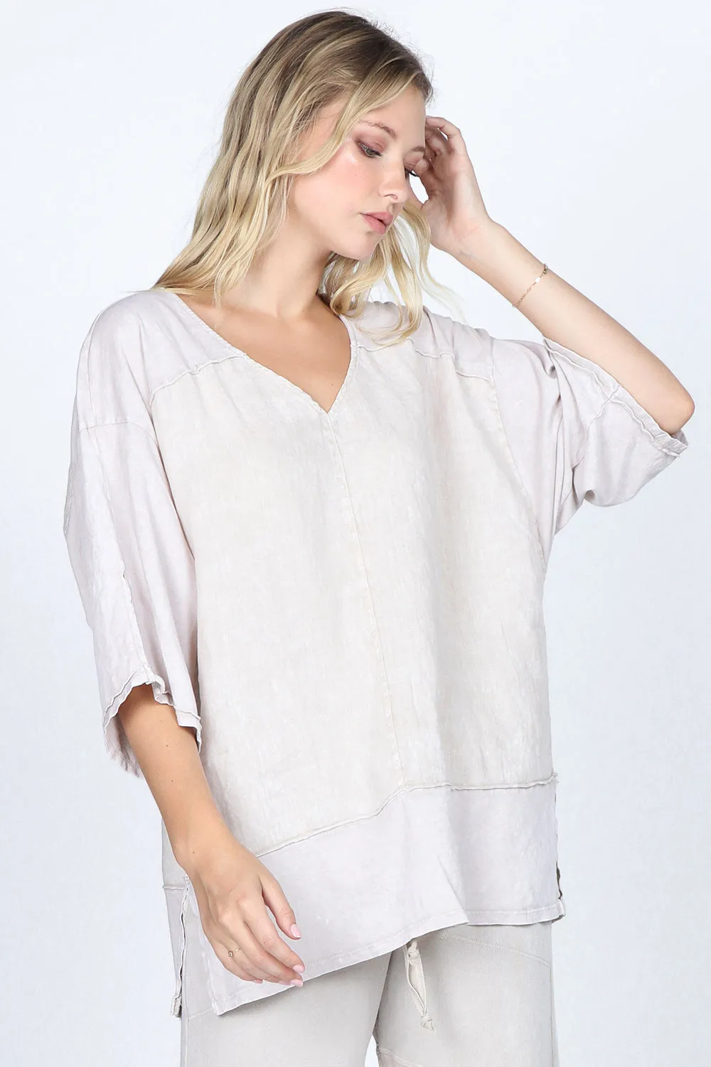 Comfy V-Neck Kimono Top